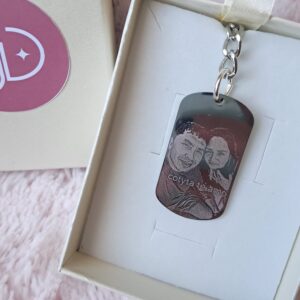 Llavero Foto más Frase