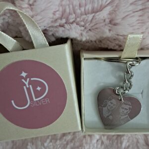 Llavero Corazón Foto más Frase