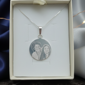 Collar de Plata Foto más Frase