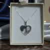 Collar de Plata Corazón más Frase