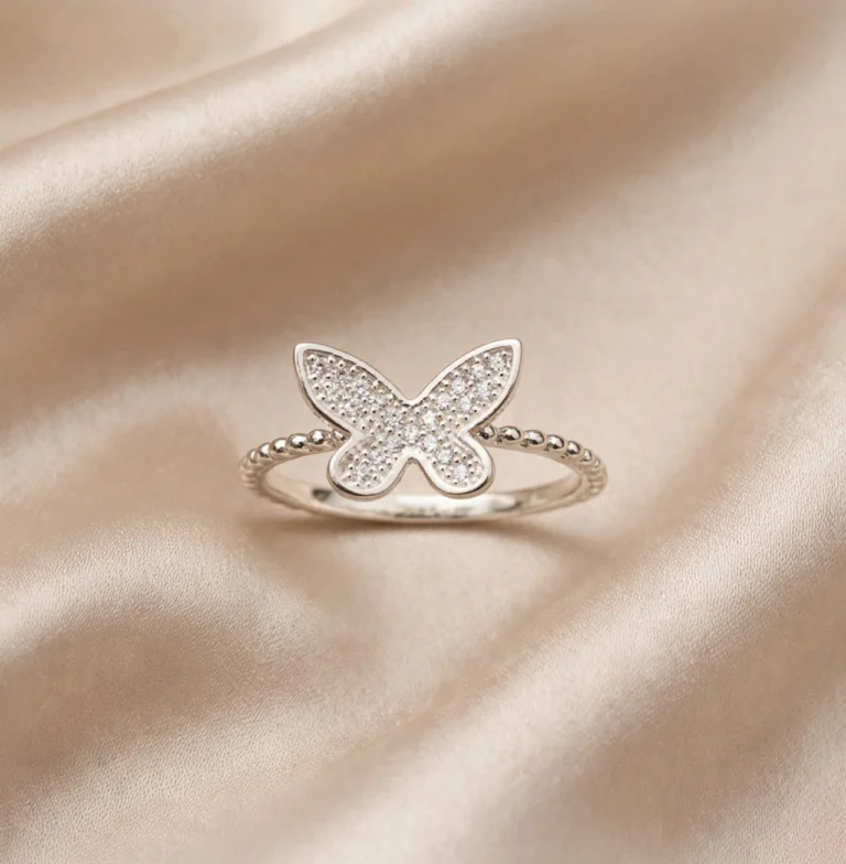 Anillo Mariposa Pavé de Plata 925