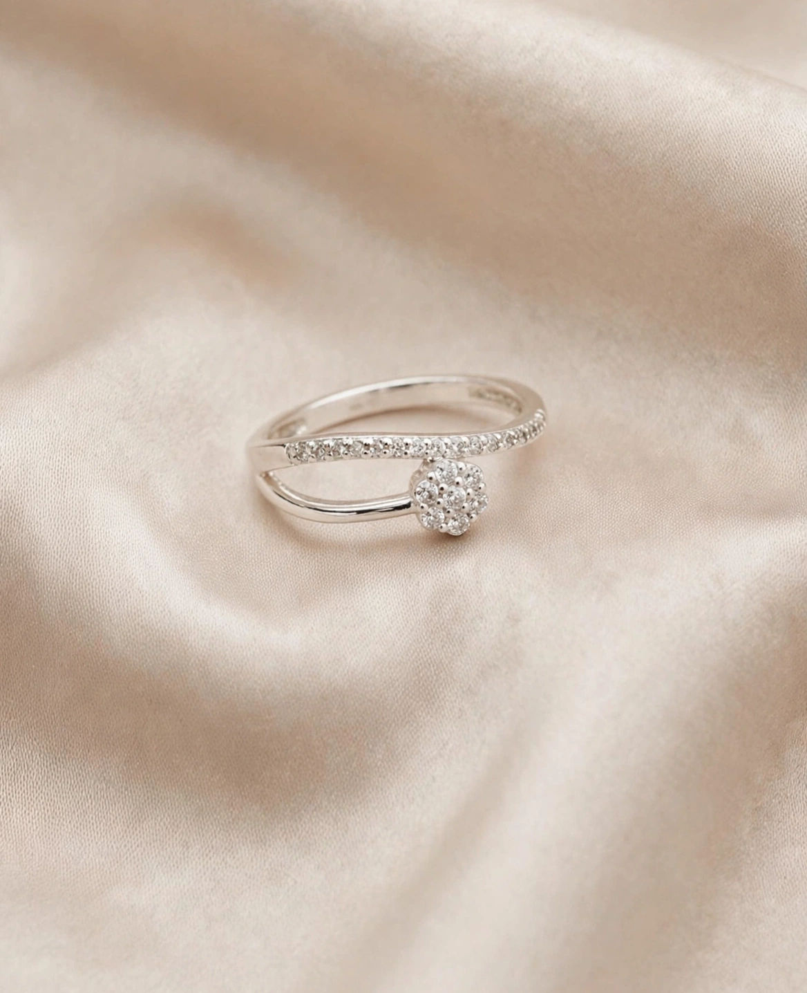Anillo Flor Trenzado de Plata 925 — imagen principal