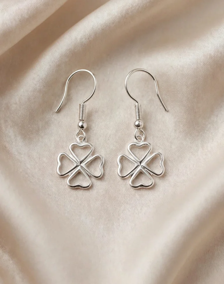 Aros Trébol Colgante de Plata