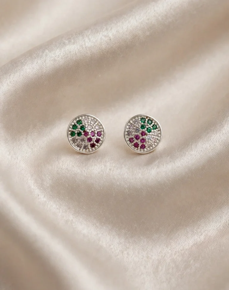 Aros Círculo Color de Plata