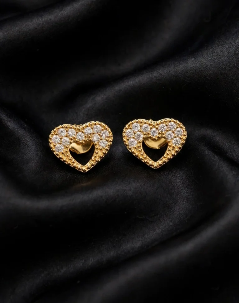 Aros Corazón Doble Goldfield, vista del par completo