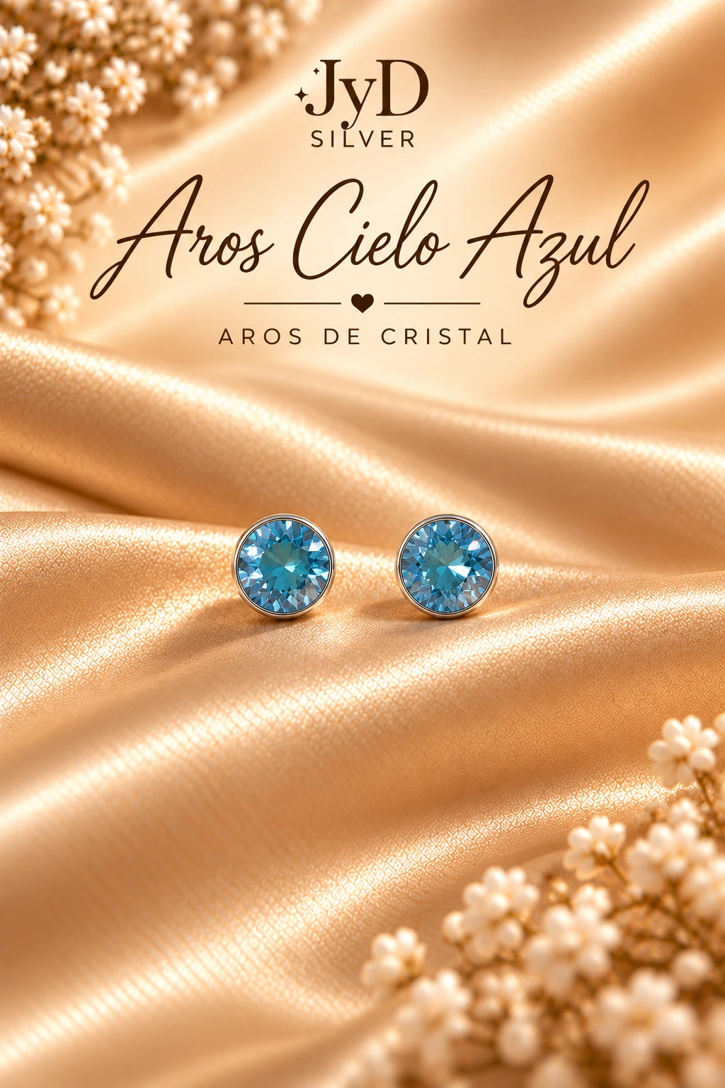 Aros Cielo Azul de Plata 925 — imagen principal