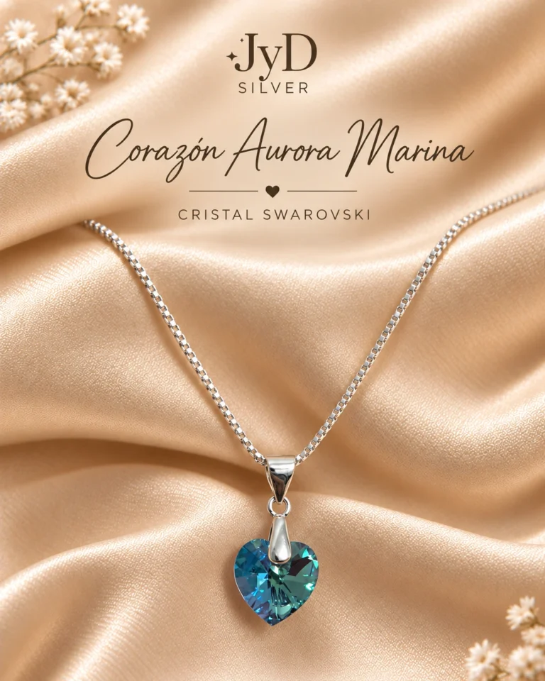 Collar Corazón Aurora Marina