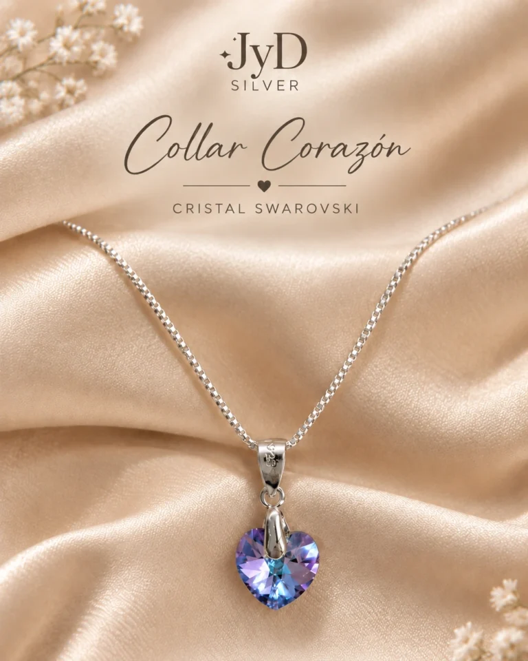 Collar Corazón con Cristal
