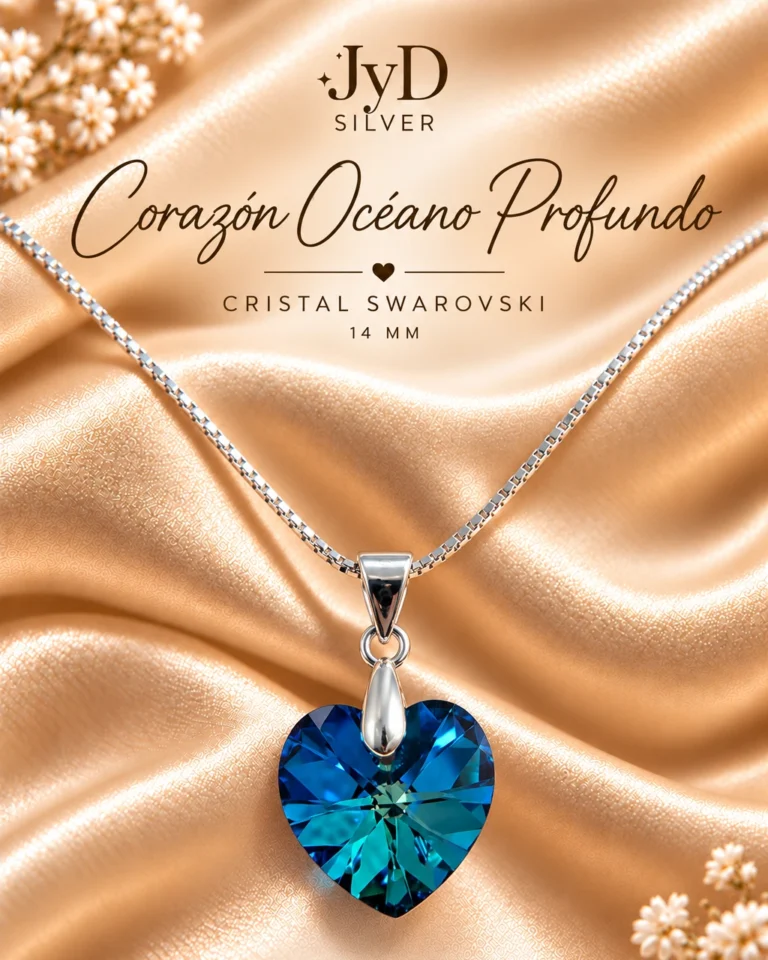 Collar Corazón Océano Profundo