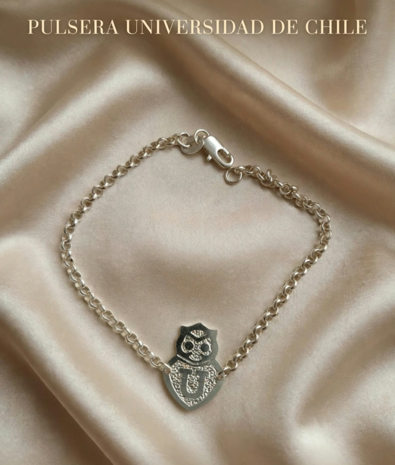 Pulsera Universidad de Chile en Plata 925