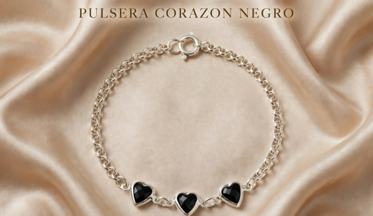Pulsera Corazón Negro