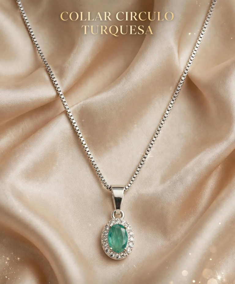 Collar Círculo Turquesa