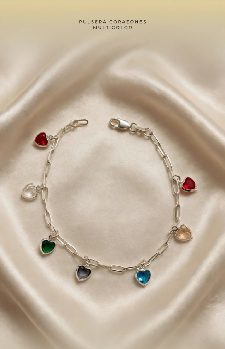 Pulsera Corazones Multicolor