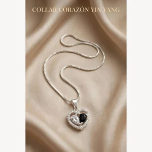 Collar Corazón Yin Yang