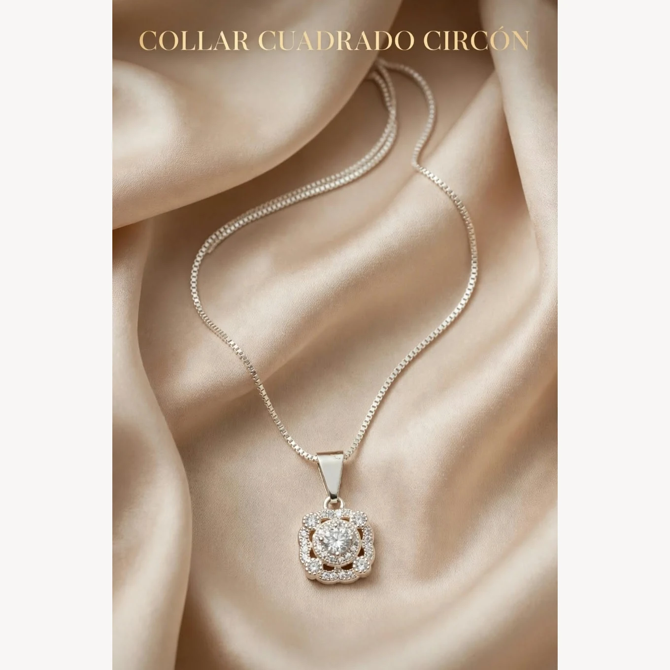 Collar Cuadrado Destellos — imagen principal