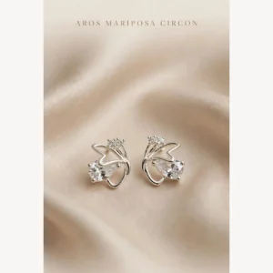 Aros Mariposa Brillo