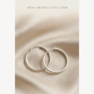 Aros Argolla Lisa 12 mm