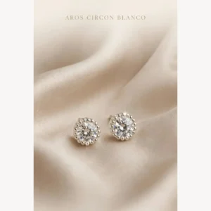 Aros Redondos Brillo Blanco