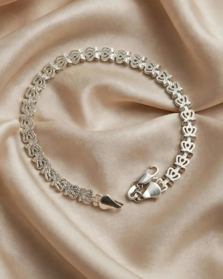Pulsera Corona de Plata, vista de la pieza completa